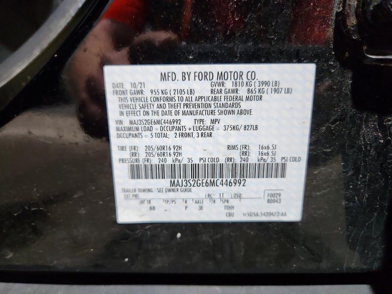 Photo 14 from auction – 2021 FORD ECOSPORT with VIN MAJ3S2GE6MC446992
