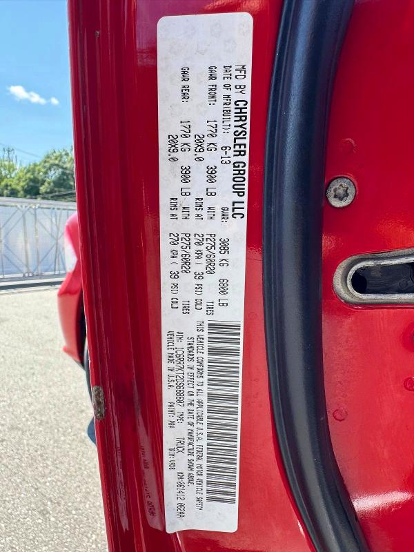 Photo 11 from auction – 2013 RAM 1500 with VIN 1C6RR7KT2DS668607