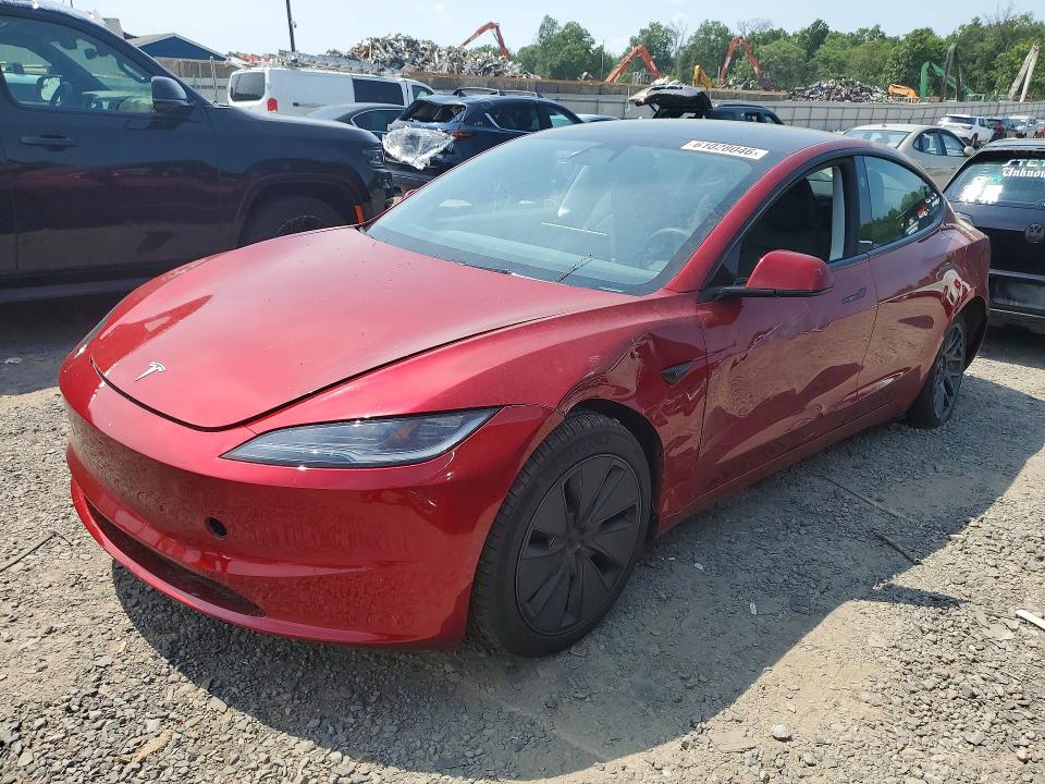 TESLA MODEL 3 2025 with VIN 5YJ3E1EA9SF046078 - Photo from auction