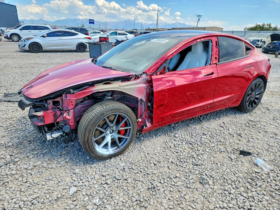 TESLA MODEL 3 2023 with VIN 5YJ3E1EC7PF627863 - Photo from auction
