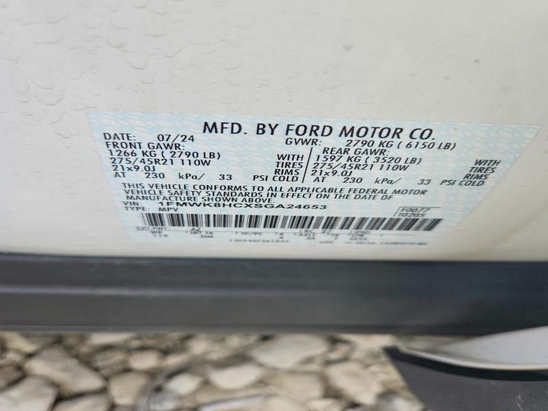 Photo 14 from auction – 2025 FORD EXPLORER with VIN 1FMWK8HCXSGA24653