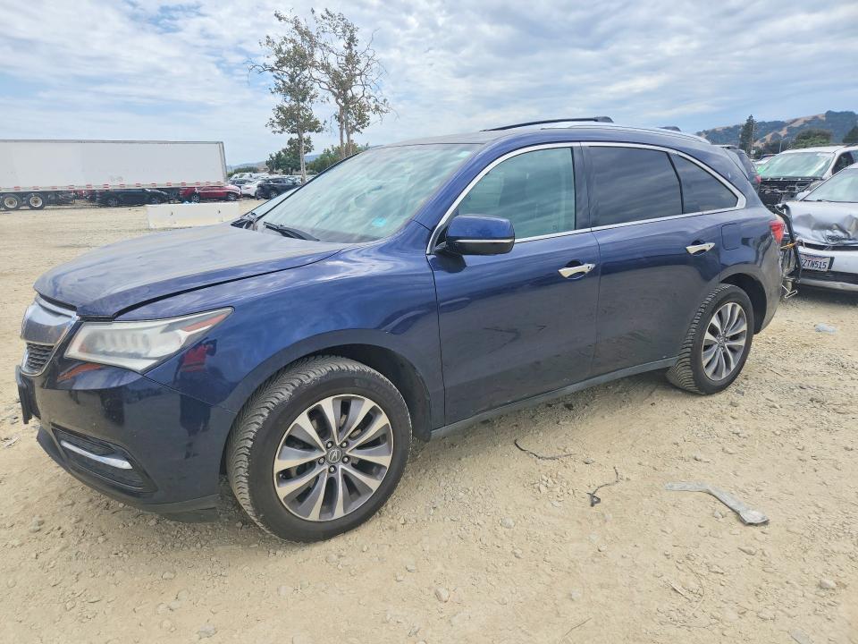 ACURA MDX 2014 with VIN 5FRYD4H45EB033721 - Photo from auction