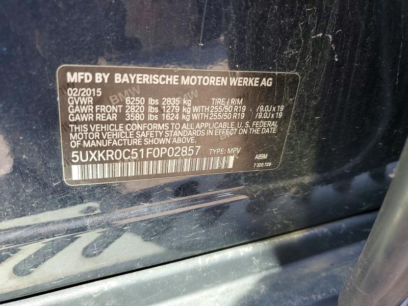 Photo 14 from auction – 2015 BMW X5 with VIN 5UXKR0C51F0P02857