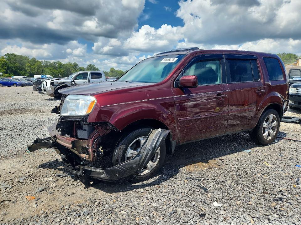 HONDA PILOT 2012 with VIN 5FNYF3H50CB040331 - Photo from auction