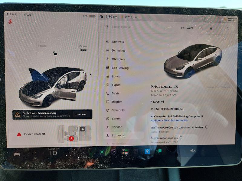 Photo 9 from auction – 2021 TESLA MODEL 3 with VIN 5YJ3E1EB4MF981424