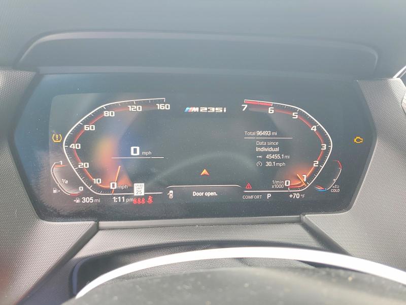 Photo 9 from auction – 2020 BMW M235XI with VIN WBA13AL07L7F58839