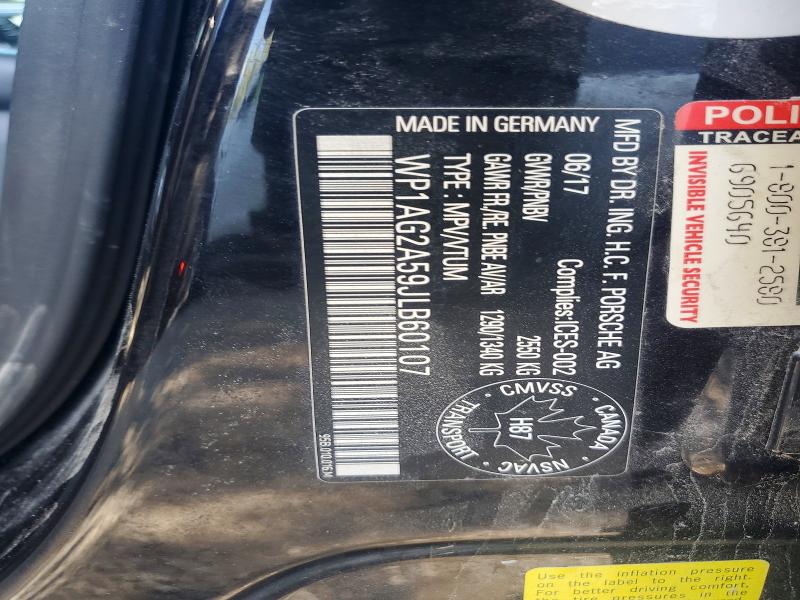 Photo 14 from auction – 2018 PORSCHE MACAN with VIN WP1AG2A59JLB60107
