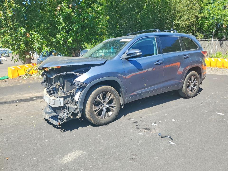 TOYOTA HIGHLANDER 2016 with VIN 5TDJKRFH0GS287685 - Photo from auction
