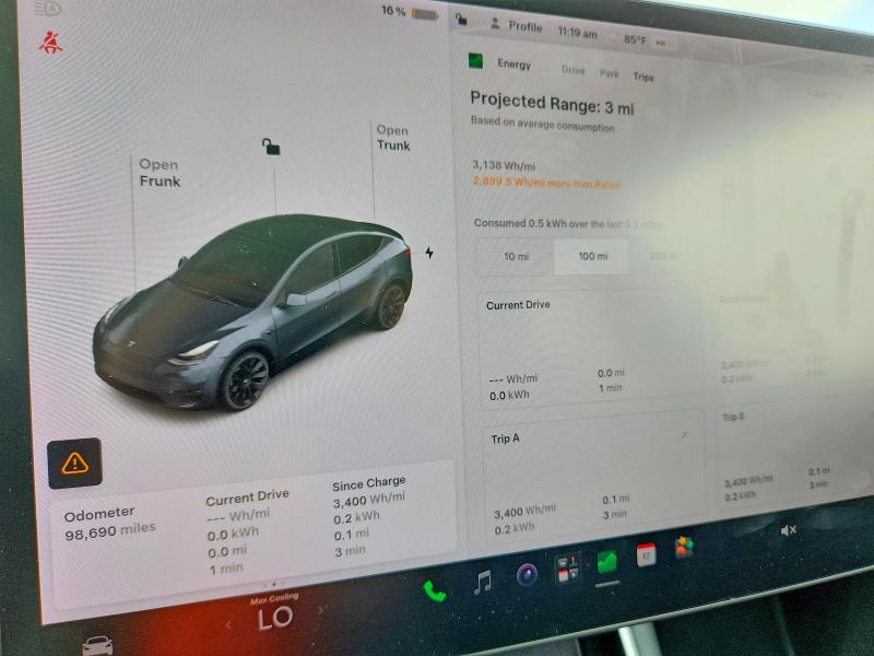 Photo 9 from auction – 2021 TESLA MODEL Y with VIN 5YJYGDEE3MF076670
