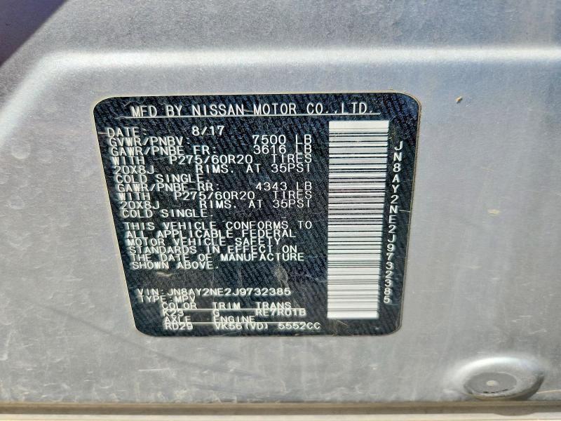 Photo 14 from auction – 2018 NISSAN ARMADA with VIN JN8AY2NE2J9732385