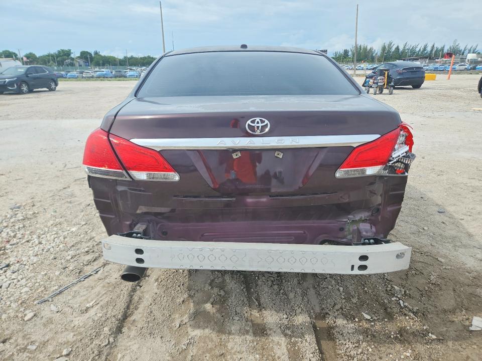 Photo 6 from auction – 2012 TOYOTA AVALON with VIN 4T1BK3DB2CU461130