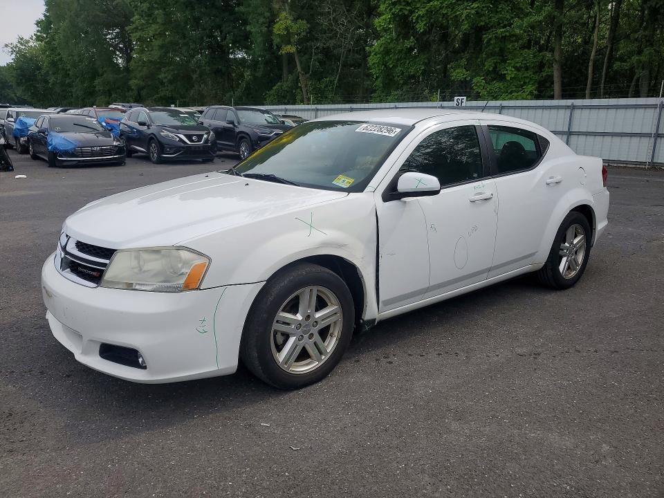 DODGE AVENGER 2013 with VIN 1C3CDZCB9DN626095 - Photo from auction