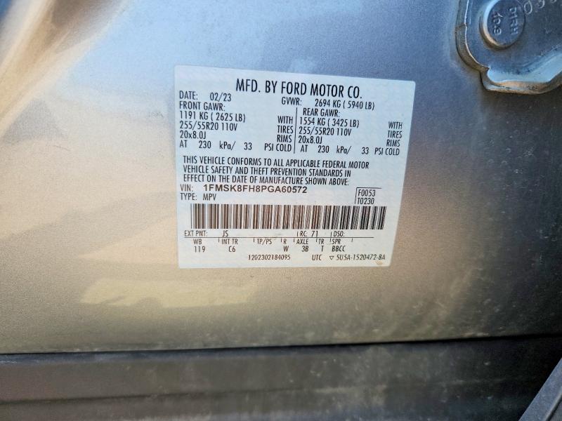Foto 14 de la subasta – 2023 FORD EXPLORER con VIN 1FMSK8FH8PGA60572