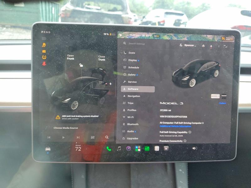 Foto 9 de la subasta – 2023 TESLA MODEL 3 con VIN 5YJ3E1EAXPF437358