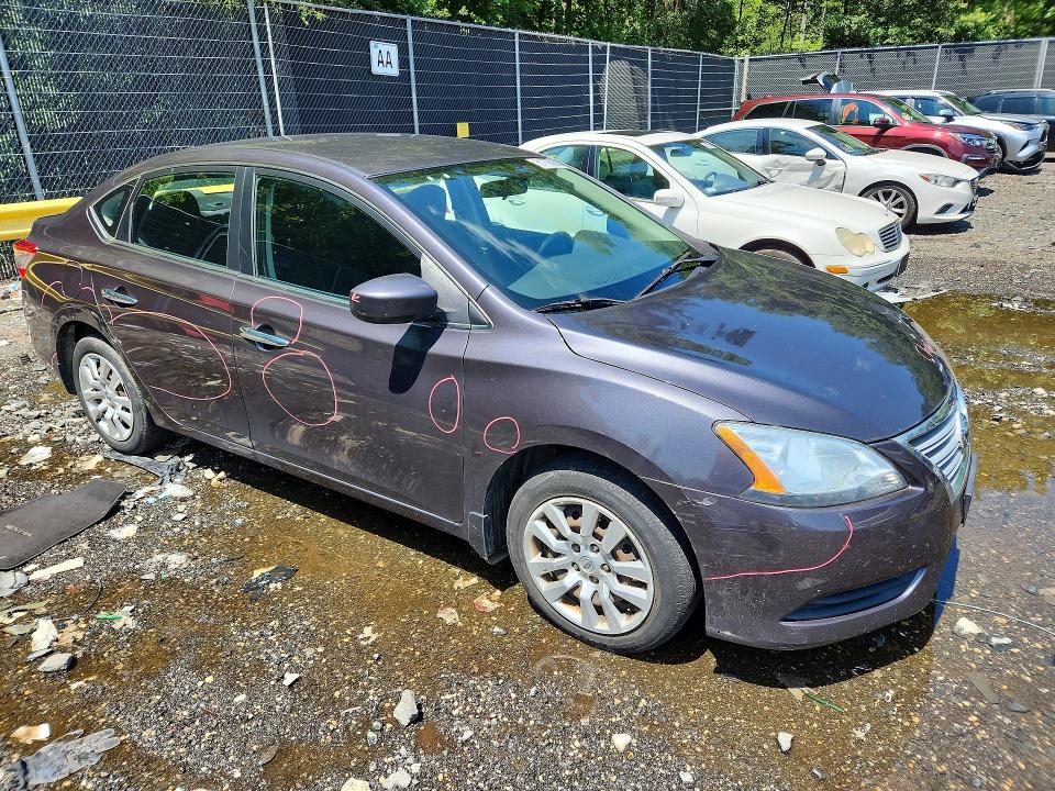 Photo 4 from auction – 2014 NISSAN SENTRA with VIN 3N1AB7AP8EL691844