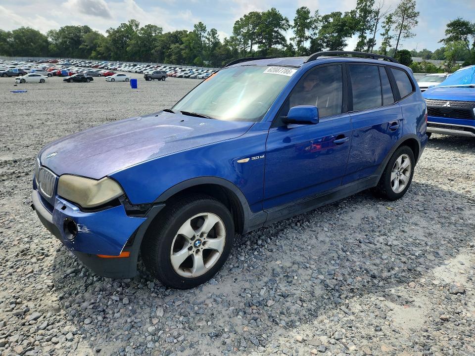 BMW X3 2007 with VIN WBXPC93457WF00709 - Photo from auction
