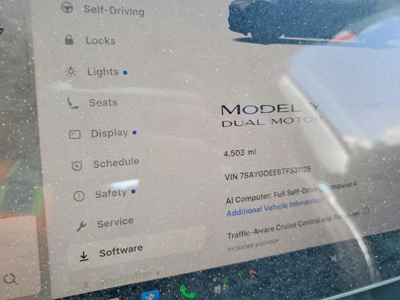 Photo 9 from auction – 2026 TESLA MODEL Y with VIN 7SAYGDEE6TF531125