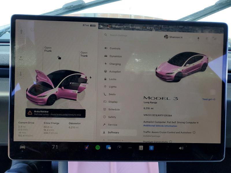 Photo 9 from auction – 2026 TESLA MODEL 3 with VIN 5YJ3E1EA9TF126384