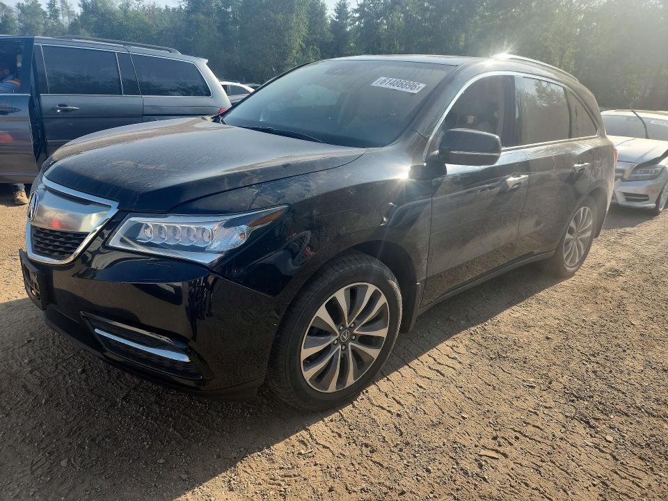 ACURA MDX 2016 with VIN 5FRYD4H44GB504177 - Photo from auction