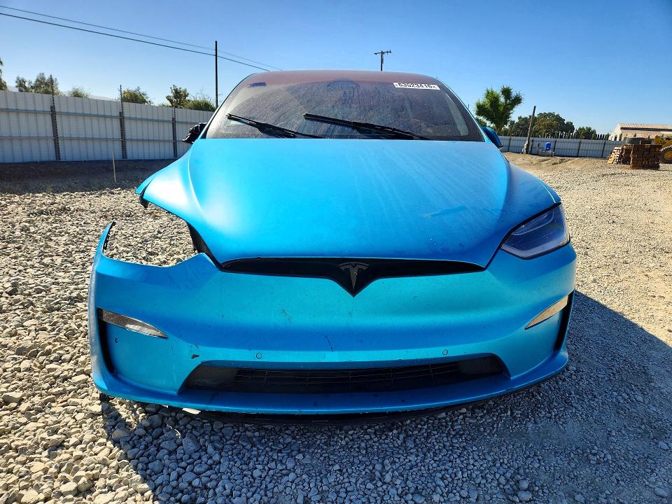 Photo 5 from auction – 2022 TESLA MODEL X with VIN 7SAXCBE61NF357357