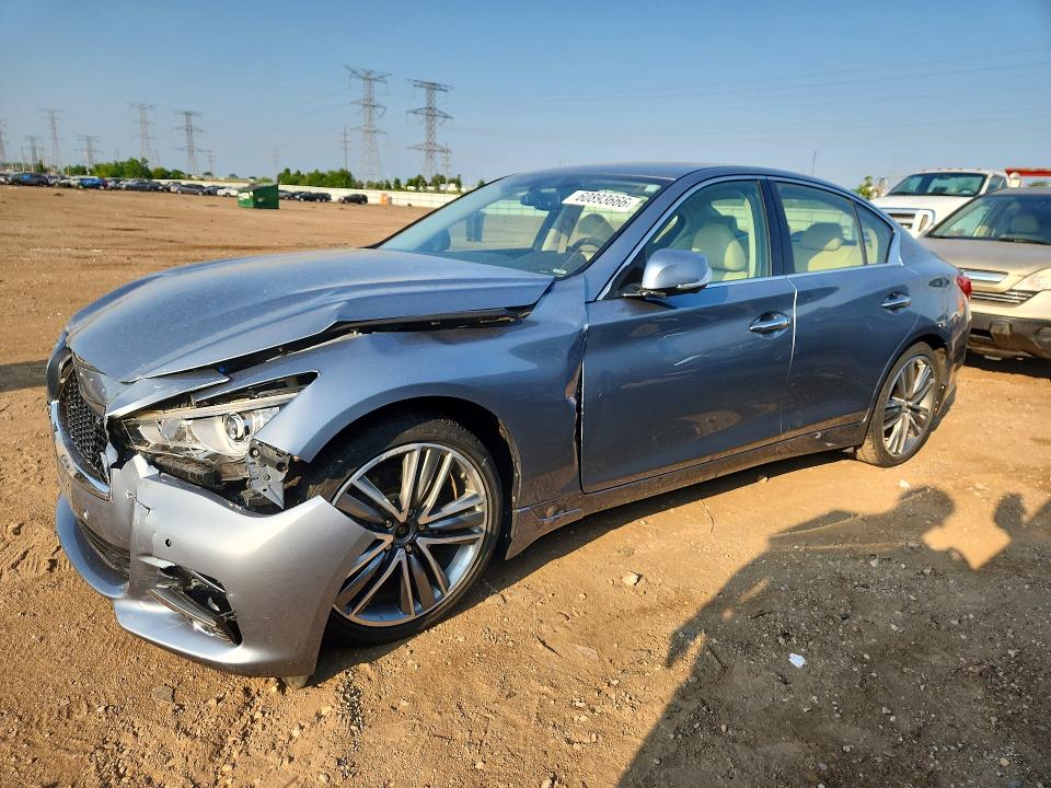 INFINITI Q50 2014 with VIN JN1BV7AR5EM705296 - Photo from auction