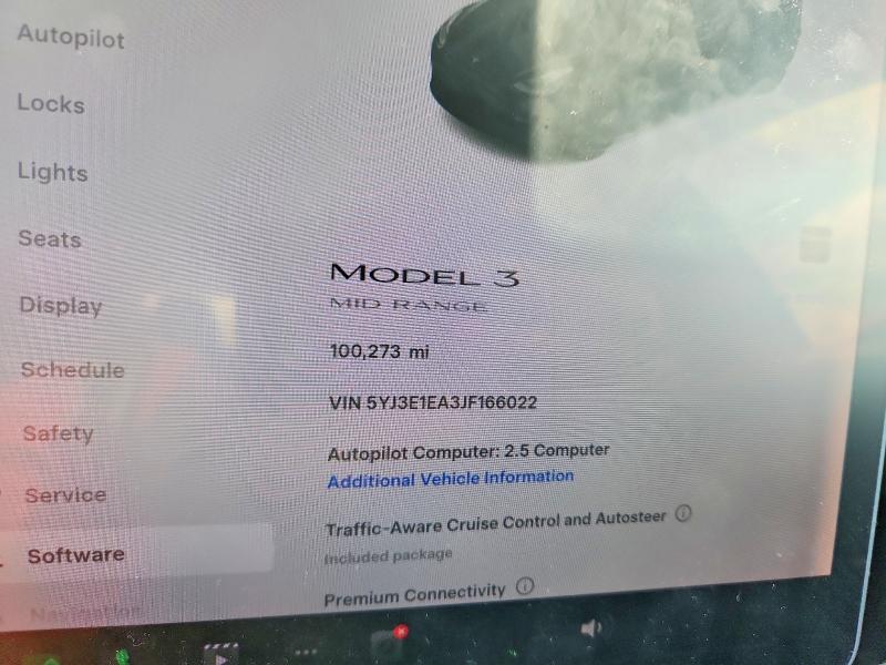 Foto 9 de la subasta – 2018 TESLA MODEL 3 con VIN 5YJ3E1EA3JF166022