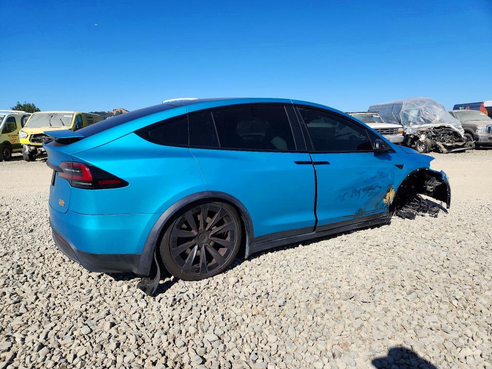 Photo 3 from auction – 2022 TESLA MODEL X with VIN 7SAXCBE61NF357357