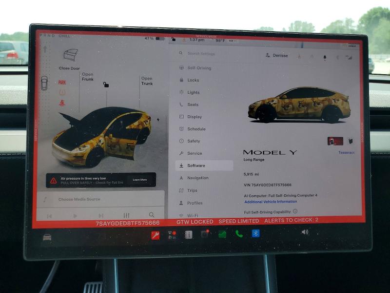 Photo 9 from auction – 2026 TESLA MODEL Y with VIN 7SAYGDED8TF575666