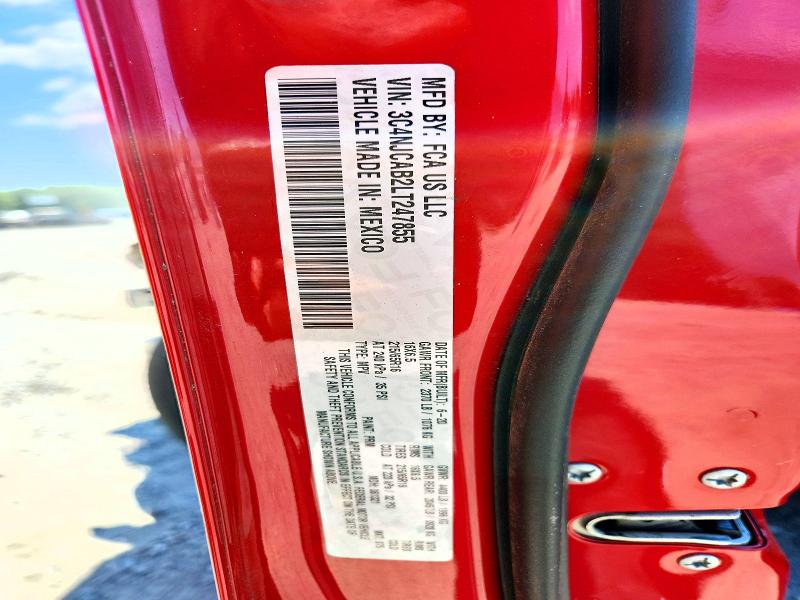 Photo 14 from auction – 2020 JEEP COMPASS with VIN 3C4NJCAB2LT247855