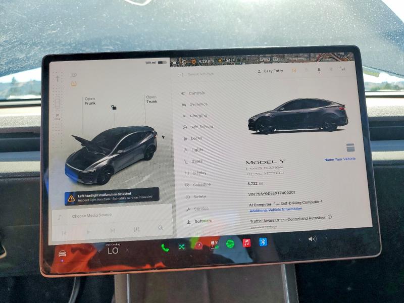 Photo 9 from auction – 2026 TESLA MODEL Y with VIN 7SAYGDEEXTF400201