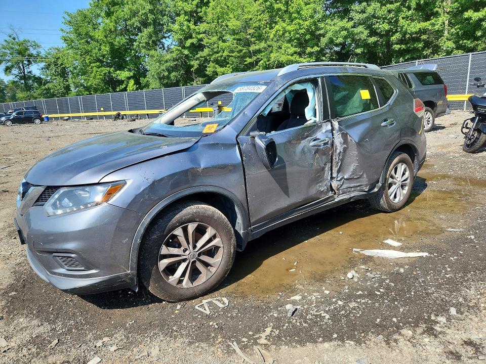 NISSAN ROGUE 2016 with VIN KNMAT2MVXGP615802 - Photo from auction