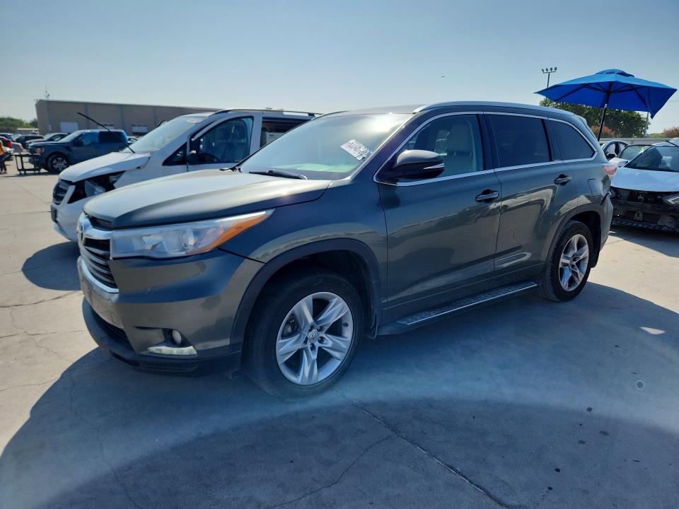 TOYOTA HIGHLANDER 2014 with VIN 5TDYKRFHXES006021 - Photo from auction