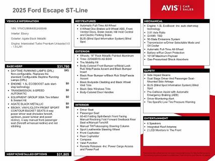 Photo 12 from auction – 2025 FORD ESCAPE with VIN 1FMCU9MN6SUA88846