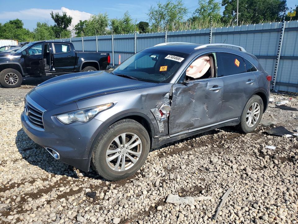 INFINITI QX70 2015 with VIN JN8CS1MW3FM482271 - Photo from auction