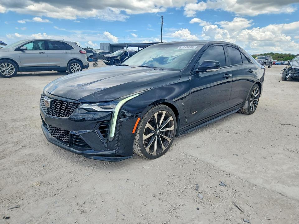 CADILLAC CT4-V 2022 with VIN 1G6D75RP7N0411089 - Photo from auction