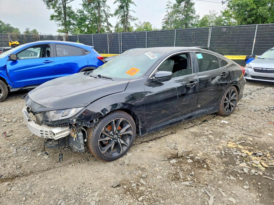 Photo 1 from auction – 2019 HONDA CIVIC with VIN 19XFC2F82KE040830