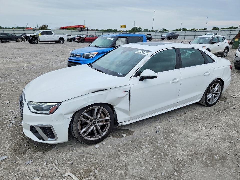 AUDI A4 2023 with VIN WAUEAAF49PN018350 - Photo from auction
