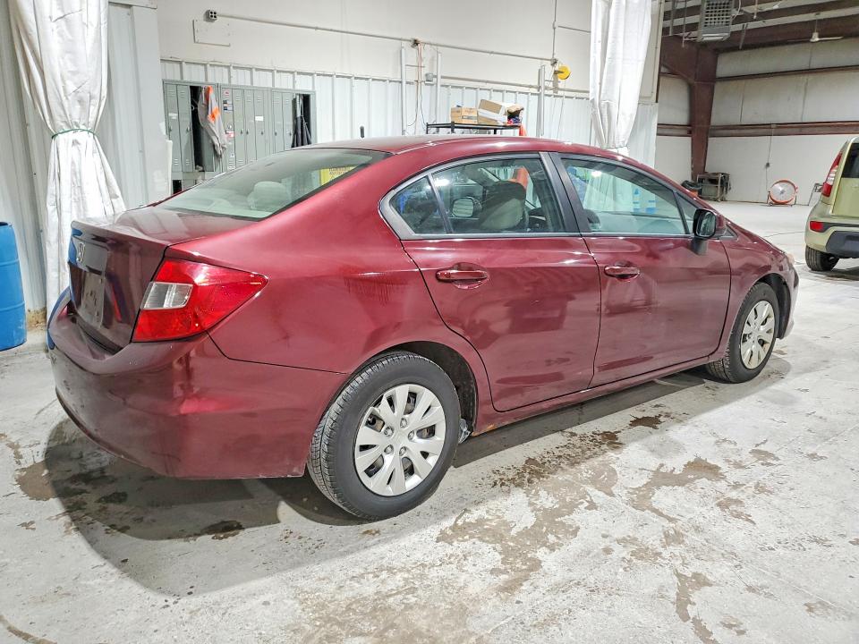 Photo 3 from auction – 2012 HONDA CIVIC with VIN 2HGFB2F59CH609284