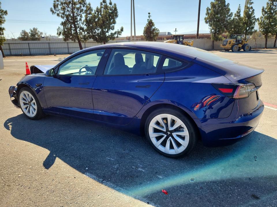 Photo 2 from auction – 2022 TESLA MODEL 3 with VIN 5YJ3E1EA2NF243954