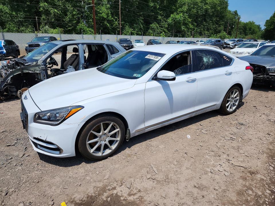 GENESIS G80 2018 with VIN KMHGN4JE4JU262000 - Photo from auction