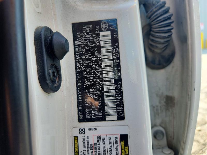 Photo 14 from auction – 2009 TOYOTA MATRIX with VIN 2T1KE40E49C010286