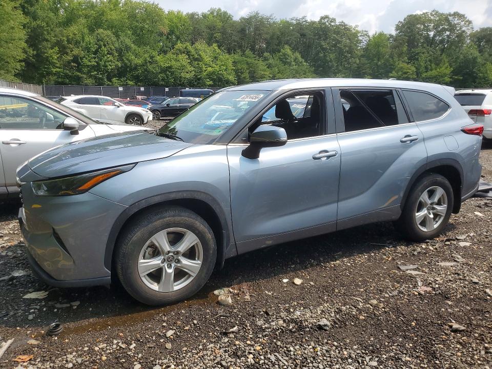 TOYOTA HIGHLANDER 2022 with VIN 5TDBZRBHXNS243907 - Photo from auction