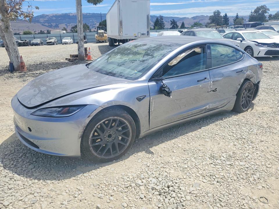 TESLA MODEL 3 2025 with VIN 5YJ3E1EA0SF077834 - Photo from auction