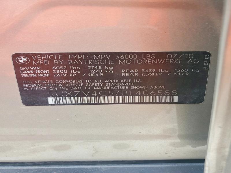 Photo 14 from auction – 2011 BMW X5 with VIN 5UXZV4C57BL406588