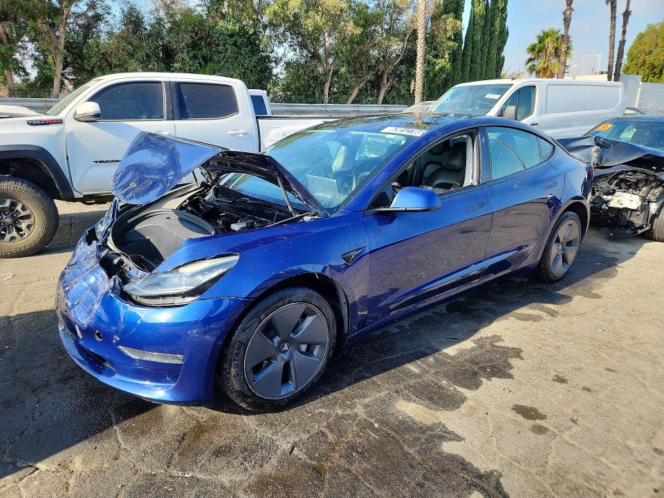 TESLA MODEL 3 2022 with VIN 5YJ3E1EB8NF261271 - Photo from auction