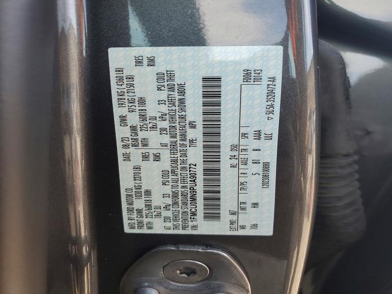 Photo 14 from auction – 2023 FORD ESCAPE with VIN 1FMCU0MN9PUA90772