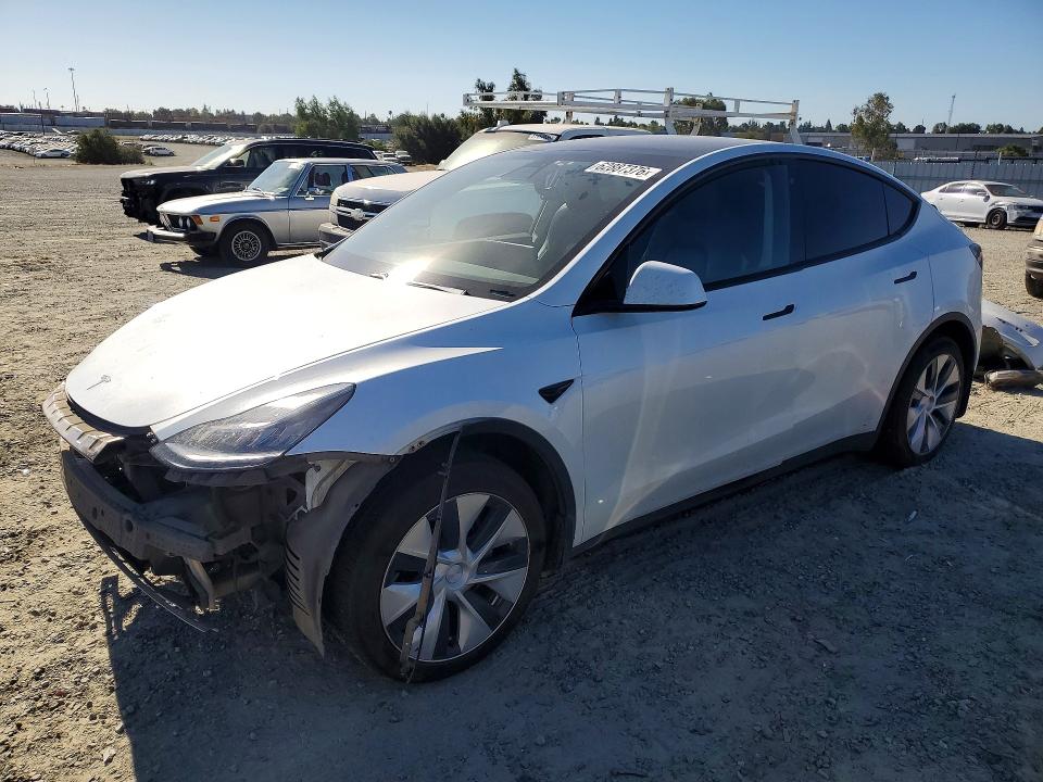 TESLA MODEL Y 2020 with VIN 5YJYGDEE1LF057548 - Photo from auction