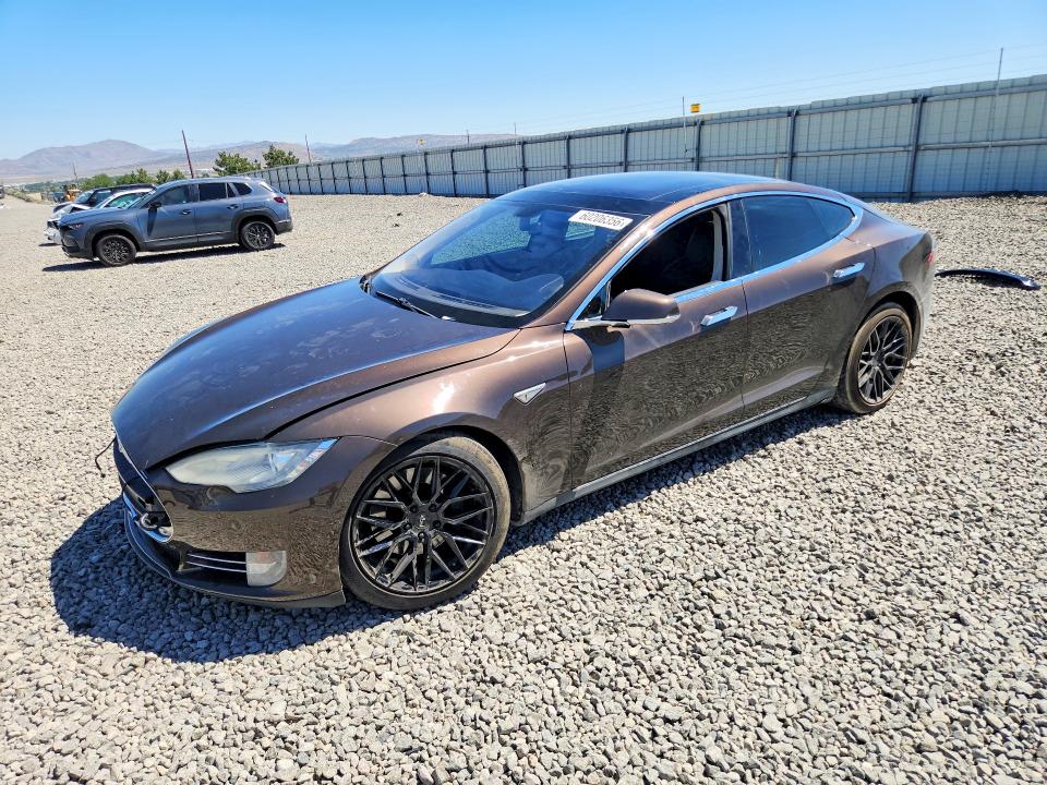 TESLA MODEL S 2014 with VIN 5YJSA1H19EFP48618 - Photo from auction
