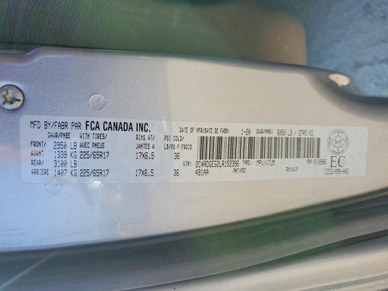 Photo 14 from auction – 2020 DODGE GRAND CARAVAN with VIN 2C4RDGEG2LR152396