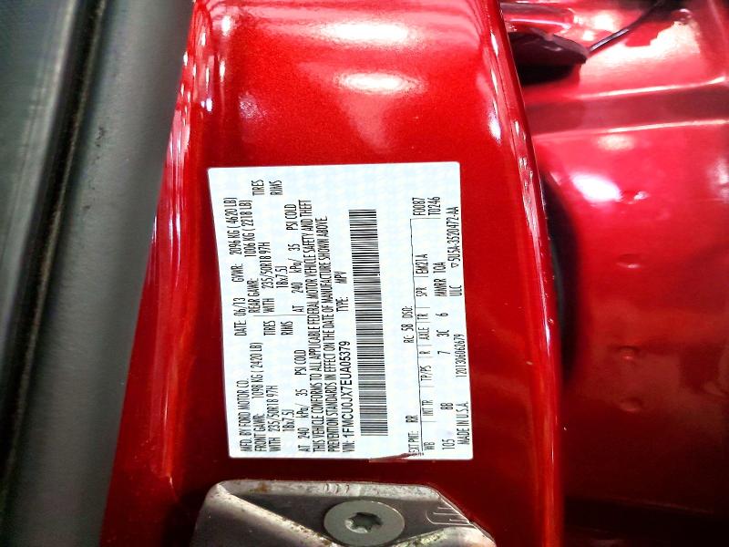 Photo 14 from auction – 2014 FORD ESCAPE with VIN 1FMCU0JX7EUA05379